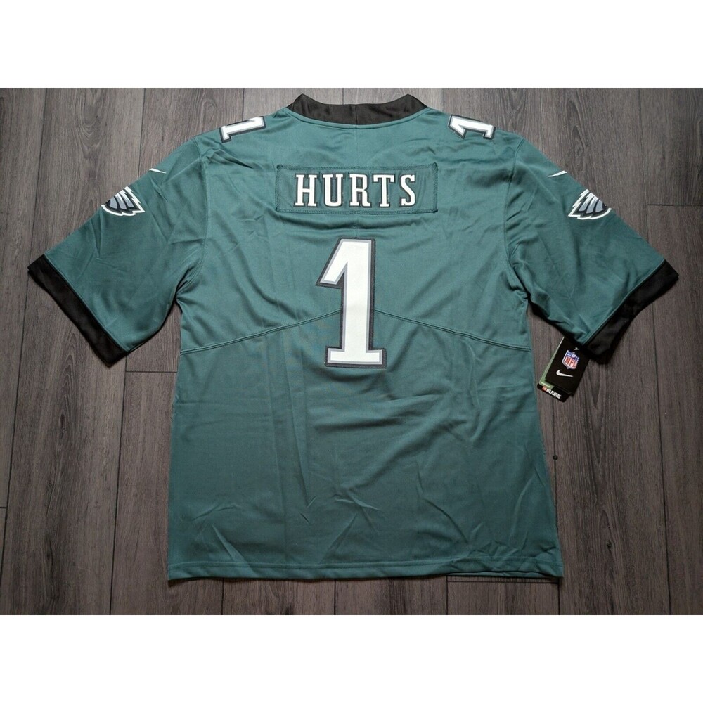 Jalen Hurts Philadelphia Eagles #1 2025 Bowl Patch Stitched Jersey XXL 2XL